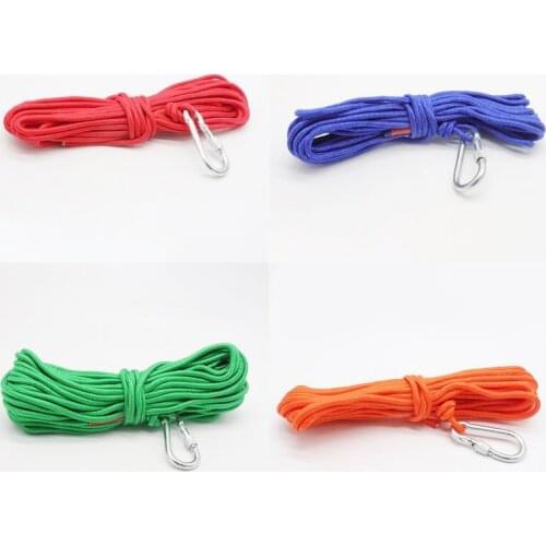 Safety escape rope fire salvage escape climbing rope Outdoor home lifesaving nylon rope descending insurance rope