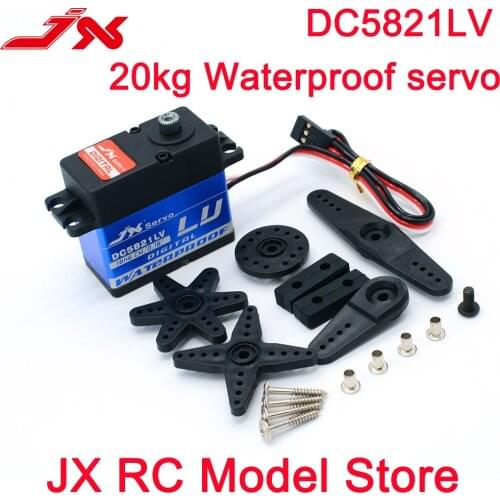 DC5821LV Full Waterproof JX servo 21KG metal gear 1/8 1/10 RC car boat Scaler Buggy Crawler TRAXAS TRX-4 RC4WD baja 5c SCX10 D90