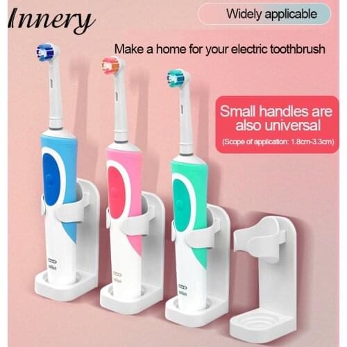 Electric Toothbrush Holder Traceless Toothbrush Stand Rack Wall-Mounted Bathroom Adapt 92% Electric Toothbrush Holder Shelf
