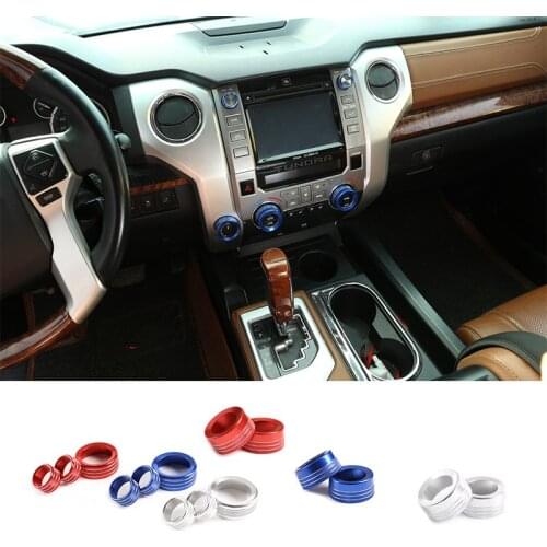 For Toyota Tundra 2014-2021 Car Air Conditioner Volume Adjustment Knob Cover Four-Wheel Drive Knob Cover Car Accessories