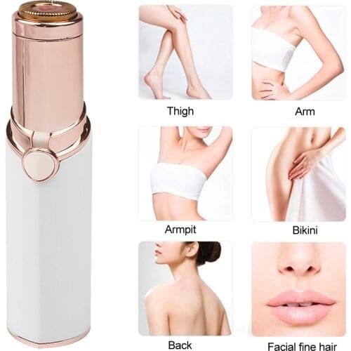 Mini Lipstick Electric Eyebrow Trimmer Face Eyebrow Hair Remover Eyebrow Shaver Razor Instant Painless Portable Lip Epilator