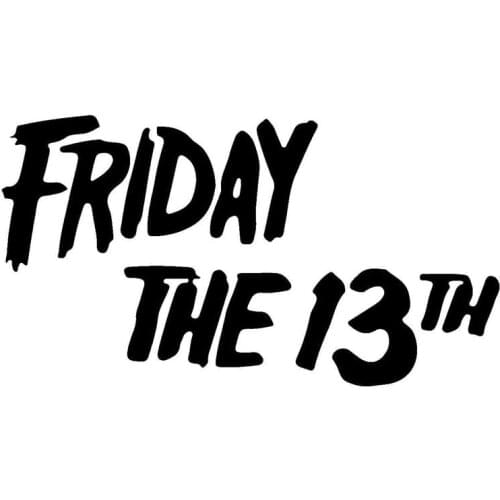 Hot Interesting Friday The 13th Car Sticker Motorcycle Decals KK Decal Vinyl Bumper Accessories Waterproof PVC 17cm*9cm