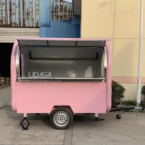 Custom Size Mobile Food Kiosk Ice Cream Truck Gelato Cart Hot Dog Trailer