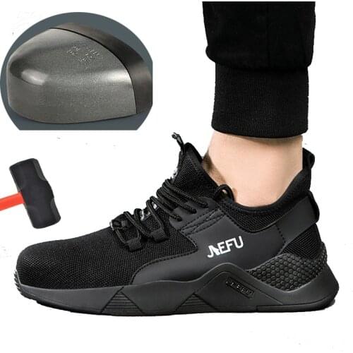 Summer safety shoes steel toe caps anti-smashing anti-slip non-slip breathable camouflage work shoes Insulation Resistance