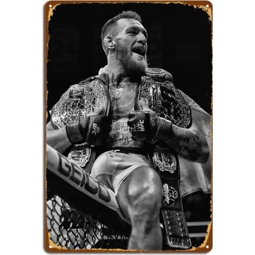 Champ Champ / B&Amp;W Version Metal Signs Cinema Garage Mural Classic Painting Décor Tin sign Posters