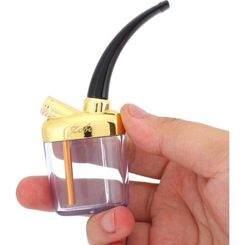 Metal Water Smoking Pipe Shisha Hookah Cigarette Bottle Holder Pipe Hookah Filter Smoke Metal Tube Filter Tar Gadgets For Men