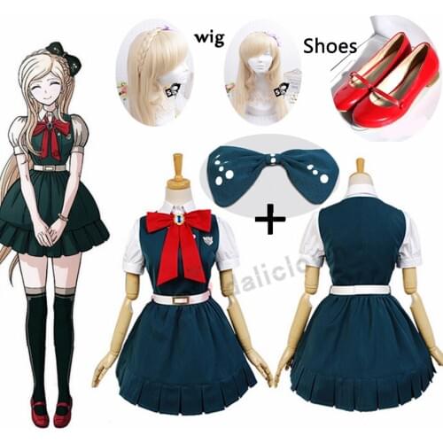 Anime Super Danganronpa 2: Sayonara Zetsubo Sensei Gakuen Sonia Nevermind Cosplay Costumes Wig Halloween For Women Custom Made