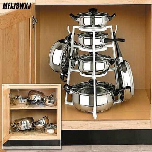 Stand Kitchen Storage Prateleira Pot Rack Cookware Holder Shelf Estante Rangement Cuisine Prateleiras Cabideiro Organizer