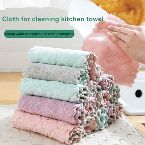 10/20PCS Home microfiber towels for kitchen Absorbent thicker cloth for cleaning Micro fiber wipe table kitchen towel