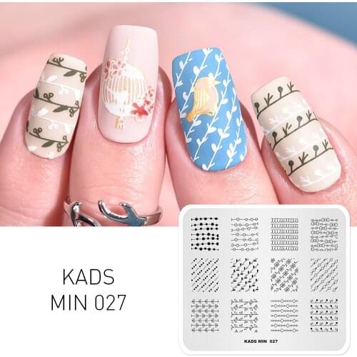 AriesLibra Rectangle Nail Stamping Plate Nail Art Stamping Image Plates DIY Stamp Template Nail Stencils Tool Kits Stamp