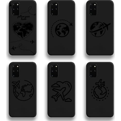 Luxury World Map Travel Phone Case For Samsung Galaxy S21 Plus Ultra S20 FE M11 S8 S9 plus S10 5G lite 2020