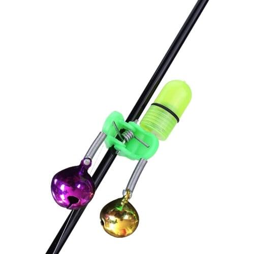 Fishing Bell Bite Alarms Fishing Rod Clamp Tip Clip Bells Ring Carp Fishing Accessories Tackle Fish Alarm