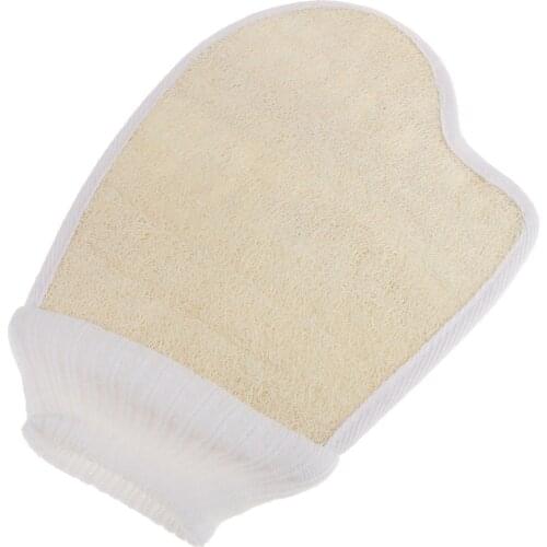 H Luffa Bath Body Scrub Skin Scrubber Shower Sponge Massage Glove