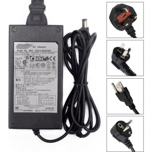 For SAMSUNG PSCV420102A 14V 3A LED LCD Monitor Adpater Power Supply Charger - Used