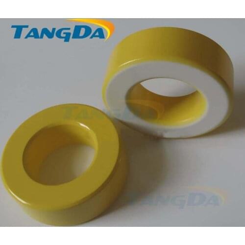 1piece Iron powder cores T400-26D OD*ID*HT 102*57*33.5 mm 262nH/N2 75ue Iron dust core Ferrite Toroid Core toroidal yellow white