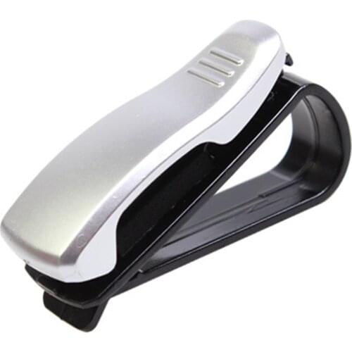 2pcs Portable Glasses Holders Car Sun Visor Sunglasses Fastener Eyeglasses Ticket Card Clip