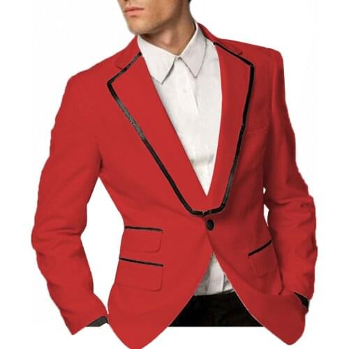 2020 Latest Coat Pant Designs Red Formal Men Suit Groom Suits Slim Fit Custom 2 Piece Wedding Tuxedo Prom Blazer Terno Masculino