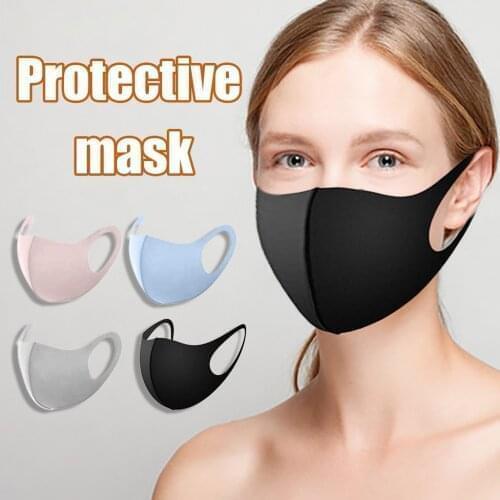 3pc Mascarillas Washable 3 Layer Health Cycling Anti-dust Cotton Mouth Face Mask Respirator Men Women Halloween Cosplay Masques
