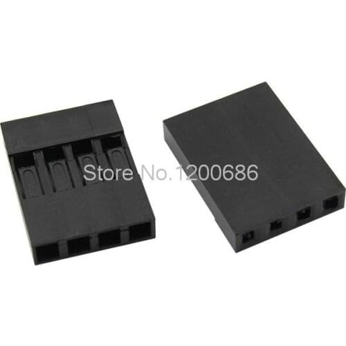 4P Plastic Jumper Wire Cable Pitch Housing Female Pin Connector