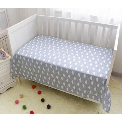 Free ShippingBaby bed sheet 100%cotton newborn bedsheets cartoon baby environmental protection reactive print 90X70cm