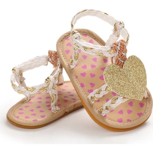 2020 Children Summer Clogs 0-18M Newborn Infant Baby Girl Princess Weave Sandals Sneakers Toddler Soft Crib Walkers Shoes