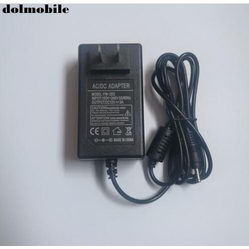 Dolmobile 10pcs 12V 3A Wall Home Charger EU US Plug AC Adapter for Tablet Power Supply Adapter 5.5*2.5mm