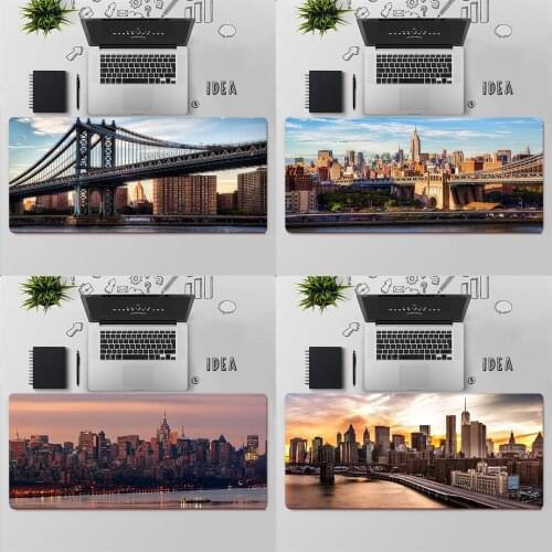 Gaming Mouse Pad Large Mouse Pad PC Gamer Computer Mouse Mat Big Mousepad Keyboard Desk Mat XXL Carpet New York City Mause Pad