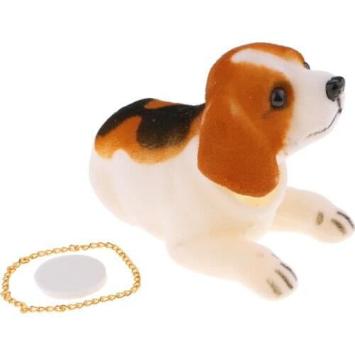 1 Piece Bobbing Head Dog Car Beagle Dog Doll Shaking Head Nodding Dog For Car Decoration Ornament