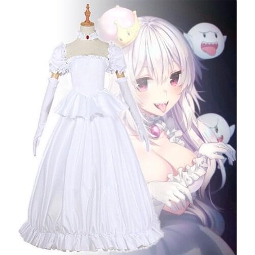 King Boo kingboo Costume Boosette Dress Costume Cosplay King Teresa haloween Super Ghost Cosplays