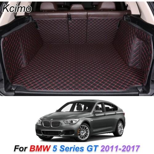 The Trunk Floor Leather Liner Car Trunk Mat Cargo Compartment Floor Carpet For BMW 5 Series GT 2011-2017