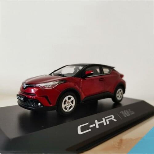 Diecast Simulation 1:43 Scale Toyota C-HR CHR Alloy Car Model Metal Collection Vehicle Display Decoration Ornament Souvenir Show