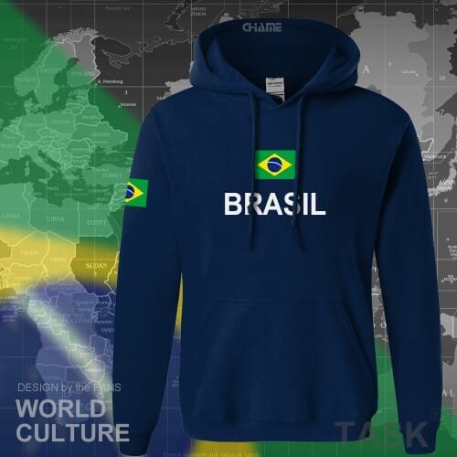 Brazil hoodie men sweatshirt sweat new streetwear 2017 tops jerseys clothing tracksuit nation Brazilian flag Brasil fleece BR