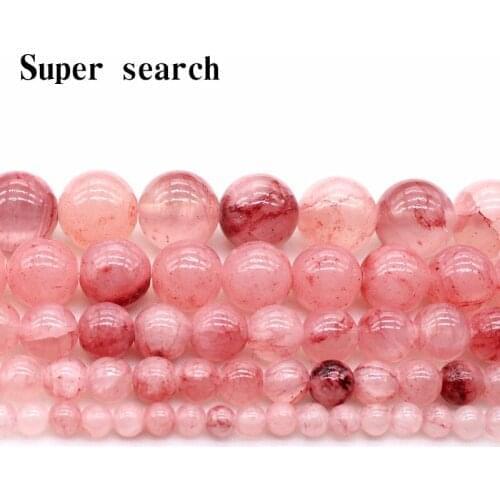 Natural Round Beads Red Multicolor Stone Loose Beads For Jewelry Making 15" Pick Size 4,6,8,10,12mm Diy Bracelet