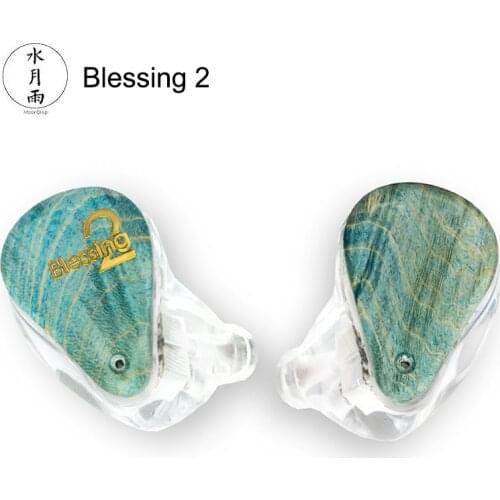MoonDrop Blessing 2 1DD+4BA Hybrid Headphone Technology In-Ear HiFi Monitor Earphone Earbuds 0.78mm 2 Pin Detachable Cable IEM