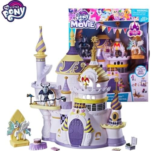Original Brand My Little Pony Toys Friendship Is Magic Crystal Castle Suit for Little Baby Doll House Girls Bonecas Figure Gift