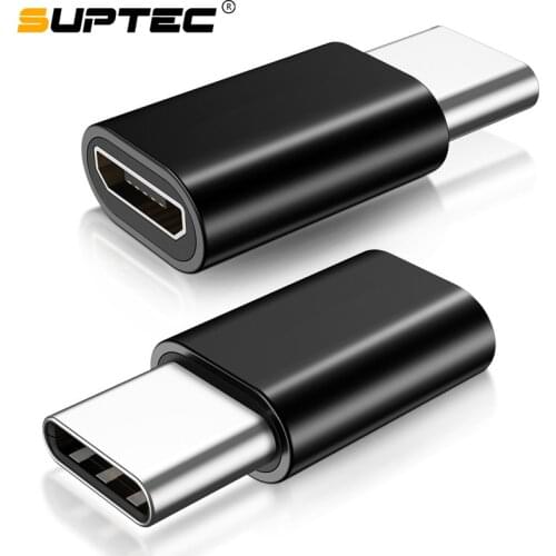SUPTEC 10 Pack USB Adapter USB Type C Male to Micro USB Female OTG Adapter Type-C Converter Connector for Macbook Samsung S9 S8