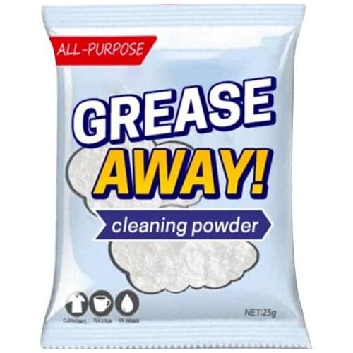 Grease Away Powder Cleaning Powder No Damage Degreaser Degreaser Dirt And Stubborn Stains Kitchen Powder Cleaner Home Cleaning