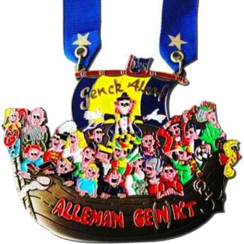 Factory Direct Sale Cheap Alleman Genkt Catoon Medallion with Enamel k200102