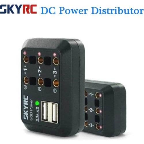 SKYRC DC Power Distributor Multi Output 10A XT60 Plug Banana Plug USB 5V