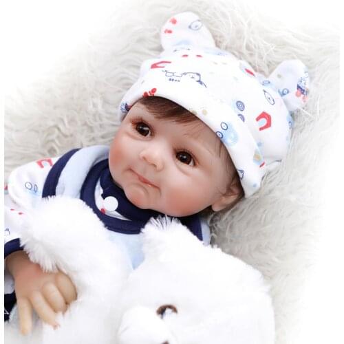 50cm baby doll toys bebe reborn real infant newborn silicone vinyl doll toys fashion children gift toys boneca reborn