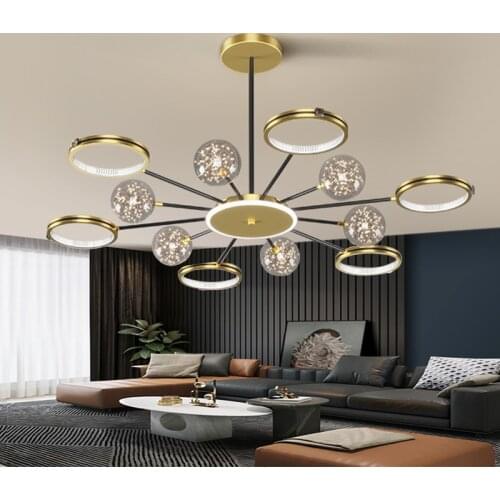 Modern Creative Chandelier Hanging Lighting Led Fixture Lamp For Living Dining Room Bedroom Nordic Luminaire Ceiling Decorative