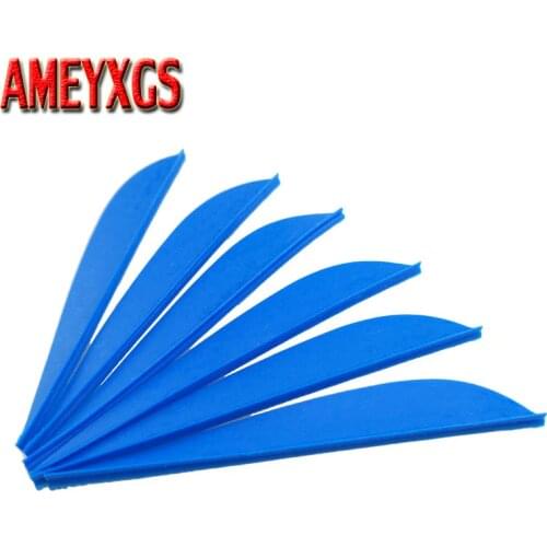60/30/20pcs Archery Arrow Feather 3inch Drop Shape Rubber Feather TPU Fletching Vanes Archery Arrow Feather Hunting Accessory