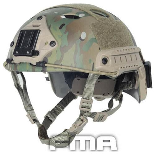 The FMA Tactical helmet with THE PJ type and Multicam Softball hunting airgun CS protects TB466