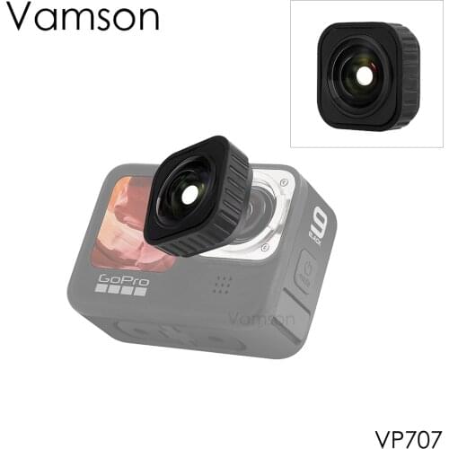 Vamson for Gopro hero 9 black Max Lens Mod for Go pro Accessories Protective Lens Replacement for Shooting Video Recording VP707