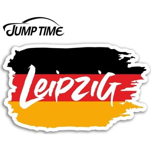 Jump Time Leipzig Germany Vinyl Stickers Flag Sticker Laptop Luggage Car Funny Decal Trunk Window Car Covers