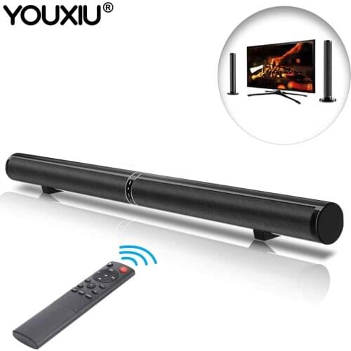 YOUXIOU 50W Home Theater Surround Sound System TV Sound Bar Detachable Bluetooth Speakers Hifi 3D Stereo Column Dual Subwoofers