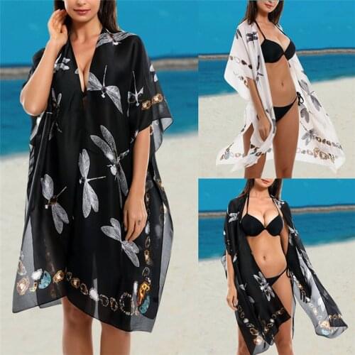 Ladies fashion sexy bikini sun shirt, summer fashion gradient sun flower bikini sun protection, beach leisure