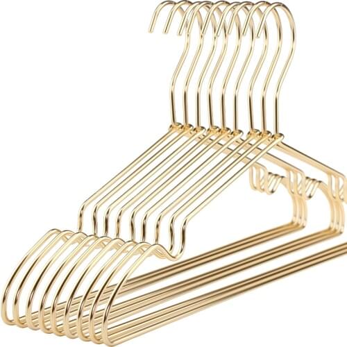 10pcs/lot 41cm Adult Metal Hanger Aluminum Alloy Anti-slip Hangers
