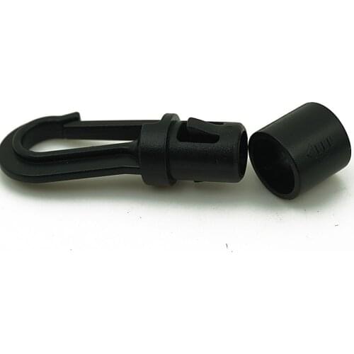 2pcs/lot Free Shipping Shock Cord End Hooks Bungee Cords Plastic Bags Clips Hanging for Kayak Boat