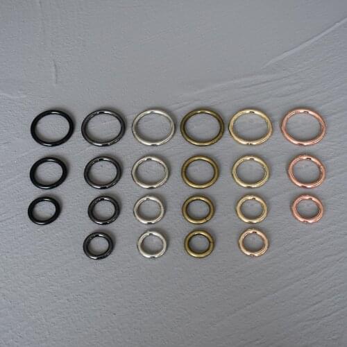 20 Pcs 15mm/20mm/25mm/30mm belt buckle O Ring Leather Bag Belt Strap Dog Chain Buckle Snap Clasp Clip Bag Parts Accessories